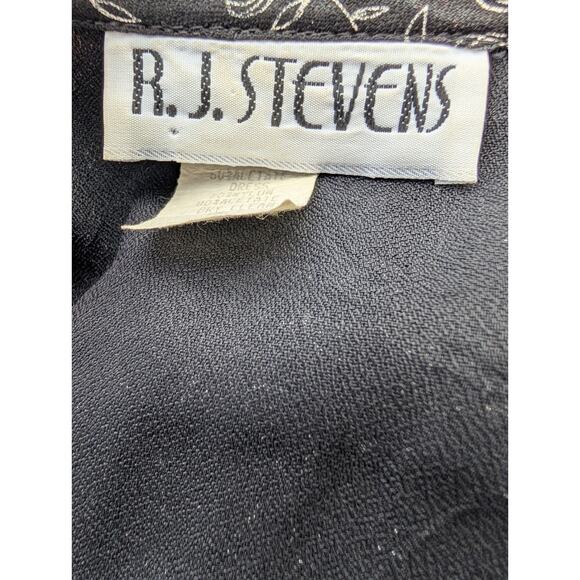 RJ Steven's Vintage Womens Floral Deep V Maxi Jumper Sz 10 Plunge Artsy 90s - Picture 5 of 6